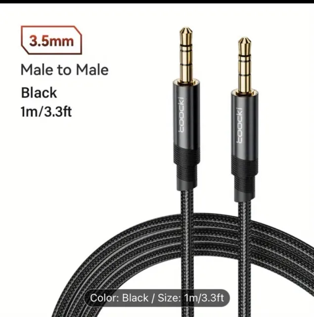 Câble Prise Jack 3.5mm Double Aux Audio Mâle - Mâle x 1 Metre -  FutureCable®