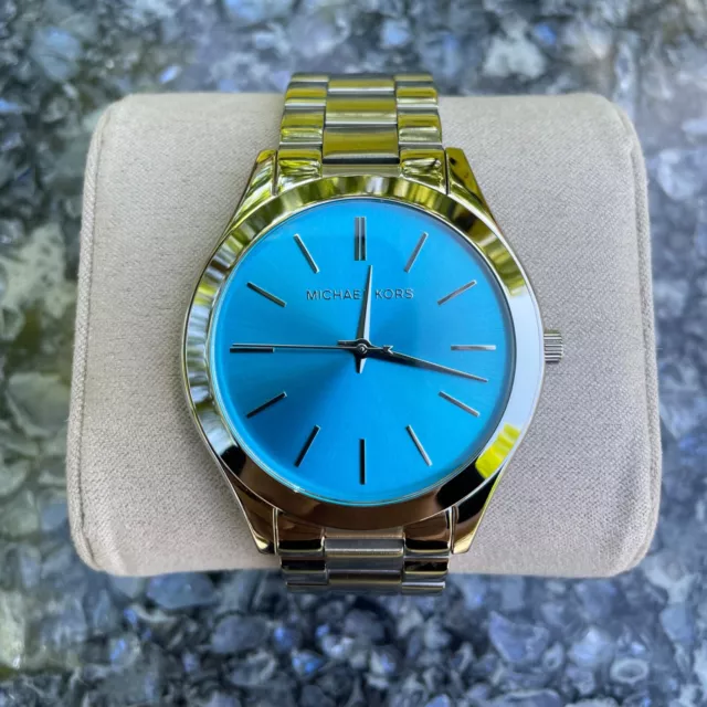 Michael Kors - Slim Runway - 42mm Turquoise Dial  - Watch - New With Tags in Box