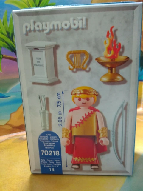 PLAYMOBIL History Dioses Griegos Apollo | Figura De Juguete De La Antigua Grecia | Coleccionable Para Niños