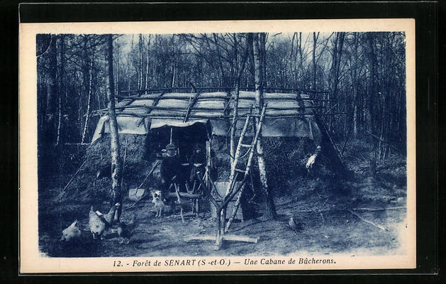 CPA Sénart, le Foret, Une Cabane de Bucherons