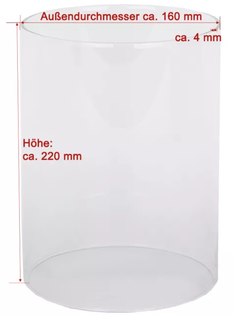 Beeketal Ersatzglas Ersatzzylinder Glasaufsatz für Hot Dog Maker Würstchenwärmer