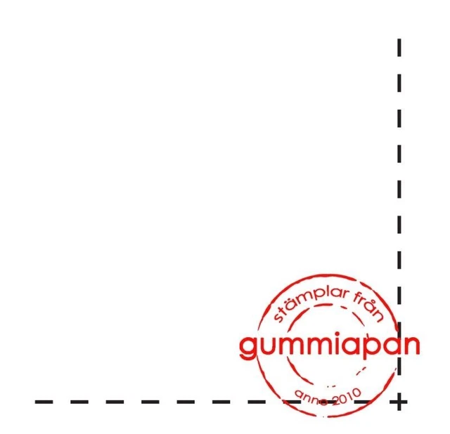 Gummiapan Gummistempel 13020312 - Ecke Naht Rahmen Rank Motiv Dekoration