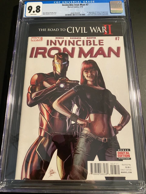 Invincible Iron Man #7 CGC 9.8 WP 1st Cameo RiRi Williams Hot