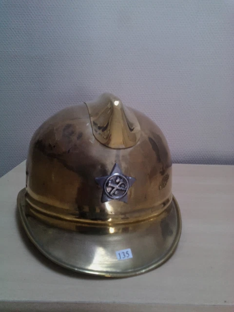 Casque De Pompier Ancien - Pièce De Collection Française