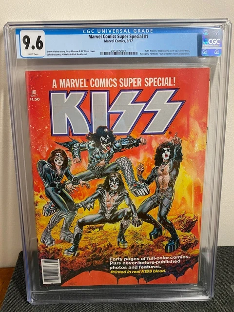 Marvel Comics Super Special #1 KISS 1977 CGC 9.6 White Pages
