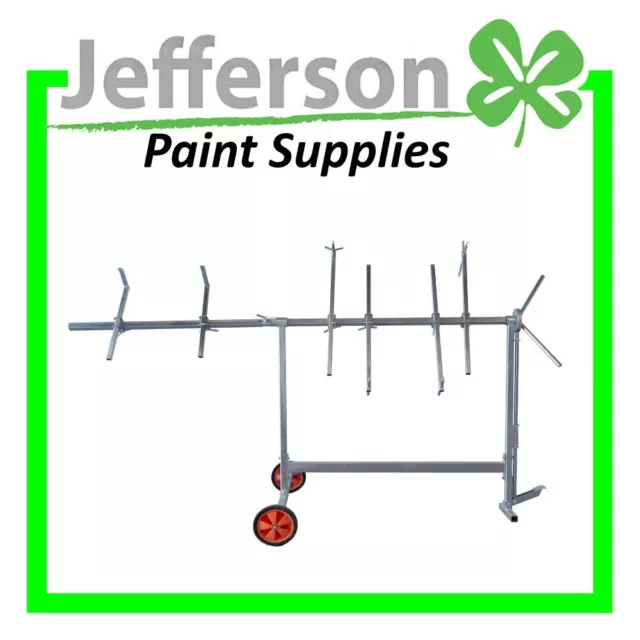 Mobile Rotating Paint Stand with Extension Brackets for Panels