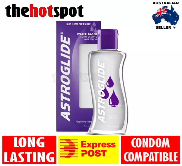 Astroglide Personal Lubricant Water Base Lube Bottle Long Lasting Non Sticky Sex