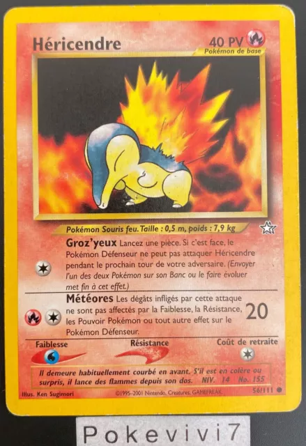 Pokemon Card HERICENDRE 56/111 Common NEO GENESIS Wizards FR USED