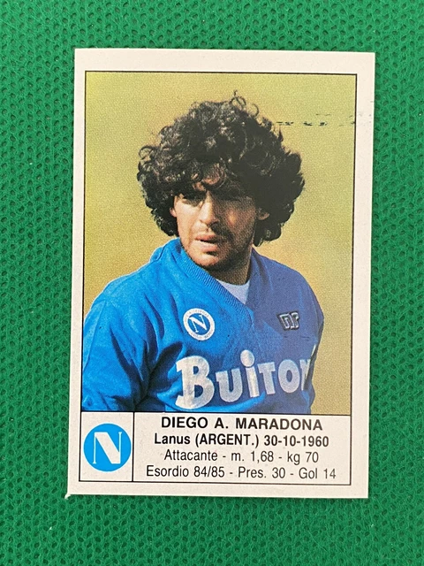 Figurine Panini Maradona 1985/86 – N°176 – Naples – Velina Adhésive – Italie