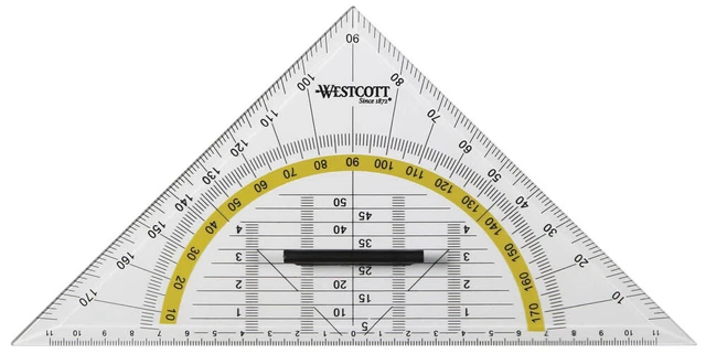 WESTCOTT Geodreieck 25,0 cm breit