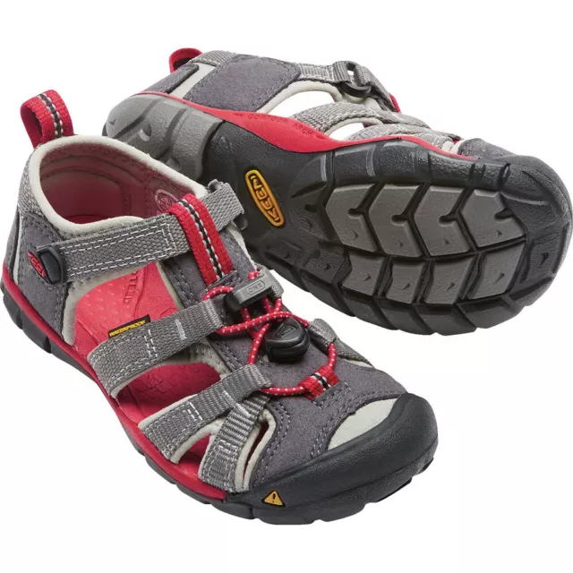 Keen SEACAMP II CNX - Magnet/Racing Red #1014123 Kids Sandals