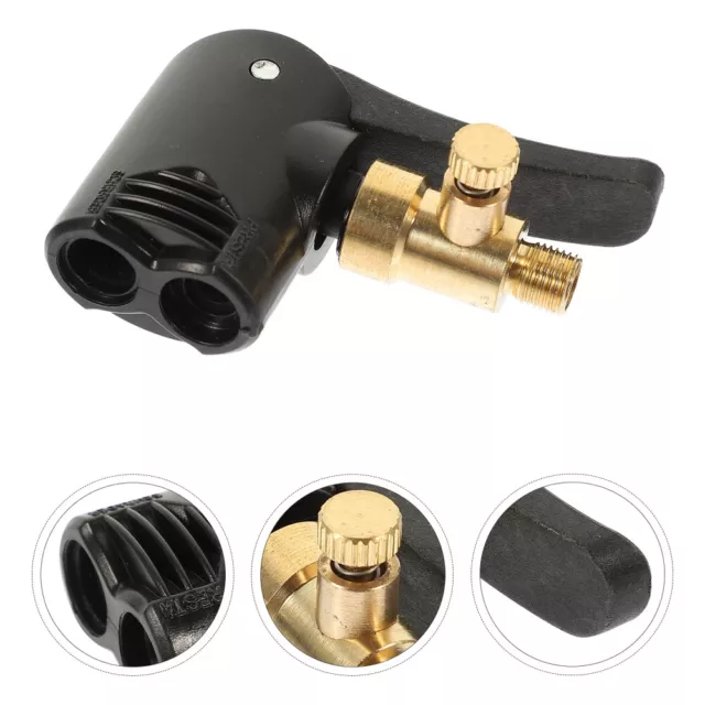 Brass Inflatable Chuck Open End Pump Clip Tire Connector for Inflating