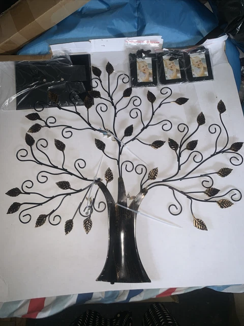 RWAJZAX Cornice portafoto con albero genealogico, con cornice da appendere, decorazione per ufficio, decorazione da scrivania