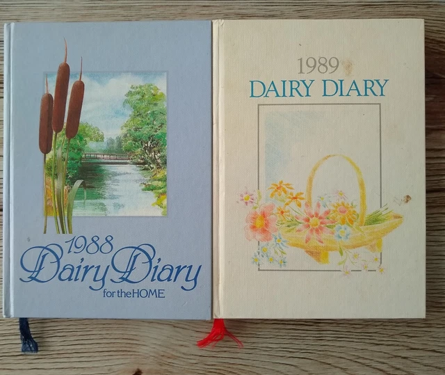 2X DAIRY DIARY For The Home 1988 1989 Milk Marketing Board Vintage