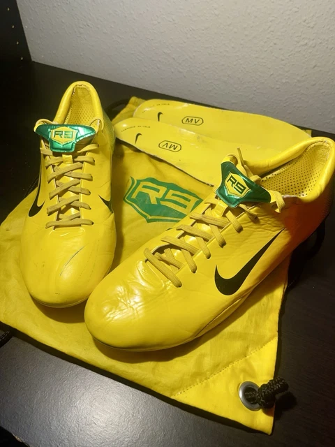 NIKE MERCURIAL VAPOR III R9 FG 2006 Brasil Yellow/Green Rare