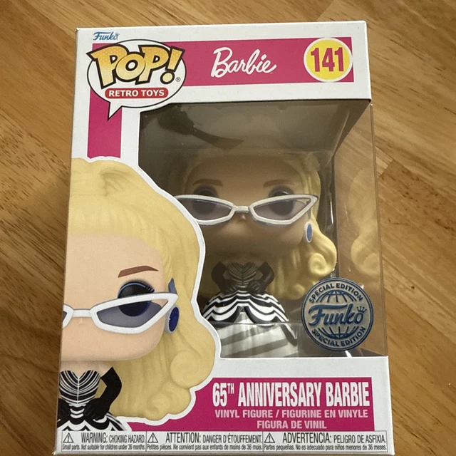 Funko Pop! Retro Toys Barbie 65 Anniversary Barbie 141 Exclusivo - Moça do Pop - Funko Pop é aqui