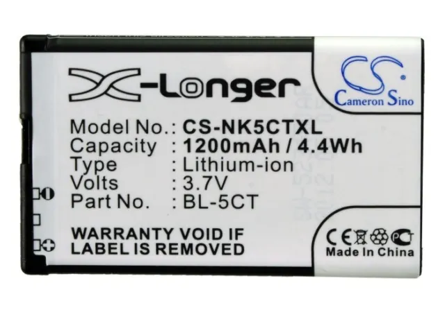BL-5CT Battery for   Nokia 5220 XpressMusic  6730  6303 classic  6303i classic