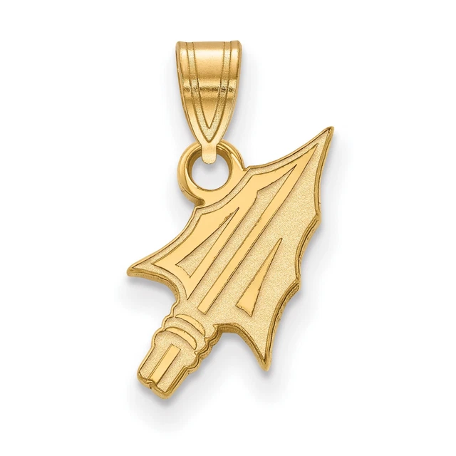 10k Yellow Gold Florida State University Seminoles Arrowhead Charm Pendant