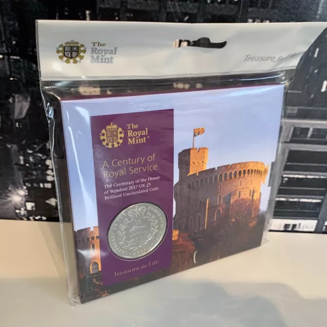 Centenary House of Windsor Castle £5 Brilliant Uncirculated Coin 2017 Royal Mint