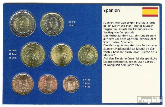 Spain Article: 2003 Kursmünzensatz uncirculated (BU) 2003 Euro reissue