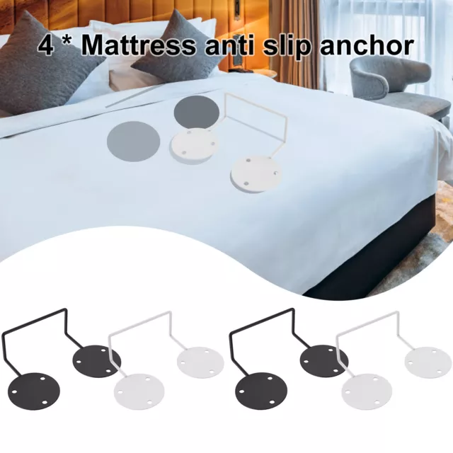 2/4PCS Mattress Retainer Bar Keep Mattress Stopper From Sliding Slide  Stopper To Prevent Sliding Holder