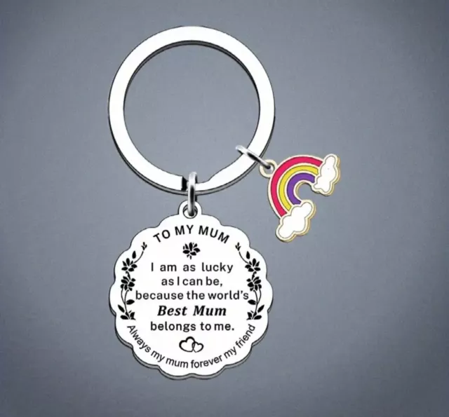 Mother Day Key Chain Best Mum Key Ring Keyring Fun Tag Birthday Gift Idea 2