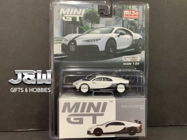 Mini GT 1:64 #569 Bugatti Chiron Pur Sport – White – Mijo