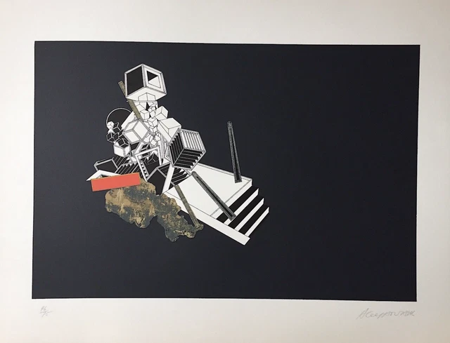 Lithographie Signée Et Numérotée Alain Le Yaouanc - Art Abstrait, 1969, Original Sur Papier