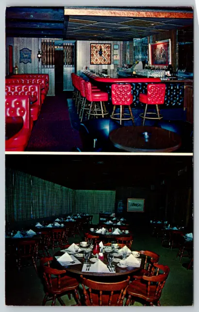 c1960s Cocktail Lounge Restaurant Ghost Ranch Lodge Tucson AZ Vintage Postcard
