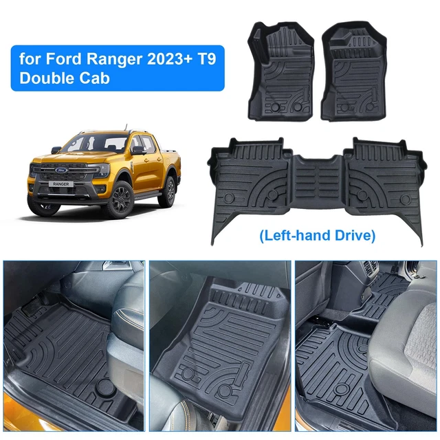 Pédales De Voiture Pour Ford Ranger T9 (2023-2024) - Set Accélérateur/frein, Antidérapant, Argent