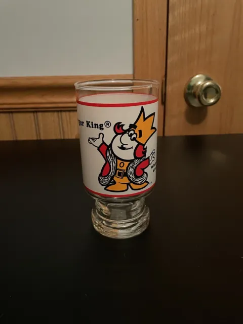 Vintage BURGER KING Glass Home of the Whopper Where Kids Are King