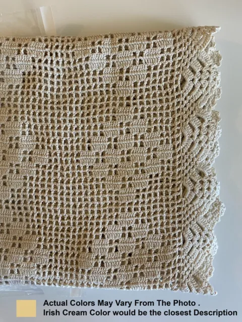 Cotton Crochet  Table Runner For Dinner Table Handmade