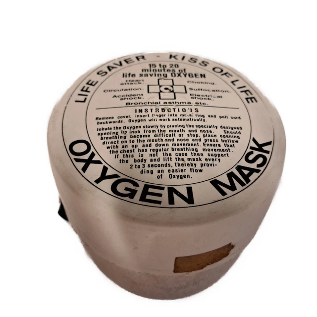 VINTAGE LIFE SAVER Kiss Of Life Oxygen Mask £65.00 - PicClick UK