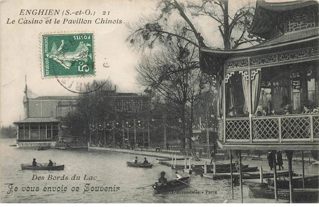 95 Enghien #As38725 Le Casino Et Le Pavillon Chinois Bord Du Lac