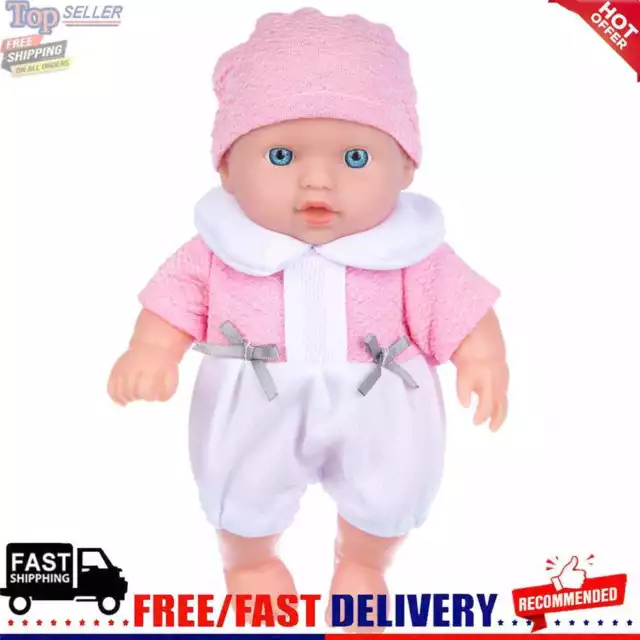 Silicone Reborn Baby Dolls with Clothes Movable Limbs Design for Kid (Pink)