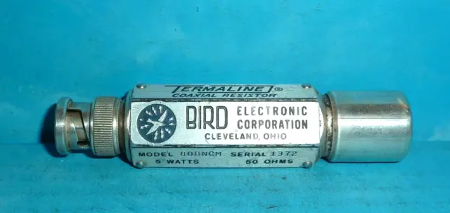 Bird Electronic Corp Termaline Coaxial Resistor 80BNCM 5W 50Ω Free Shipping