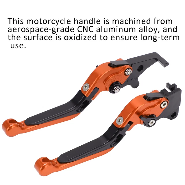 Paire De Leviers De Frein Et D'embrayage De Moto En Alliage D'aluminium CNC Pour