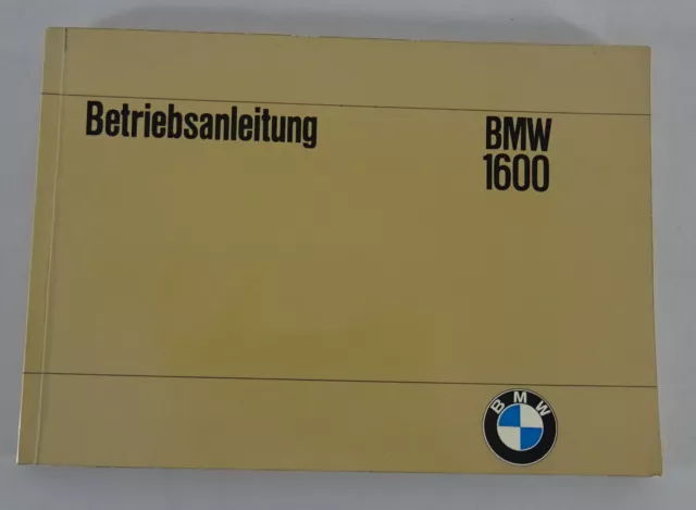 Betriebsanleitung / Handbuch BMW 1600-2 / 1600 Stand 04/1966