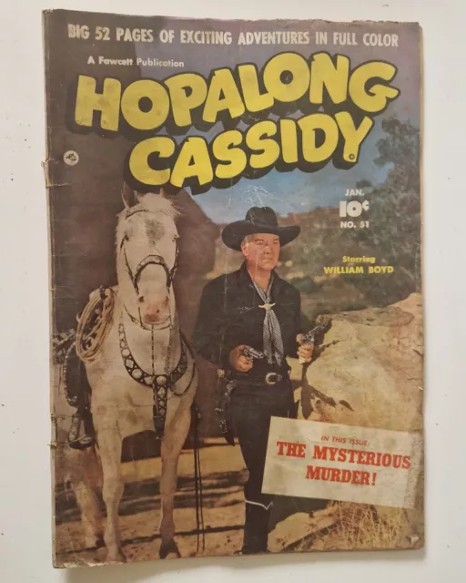 Vintage Hopalong Cassidy Magazine Comic #31 William Boyd Wild West Cowboys