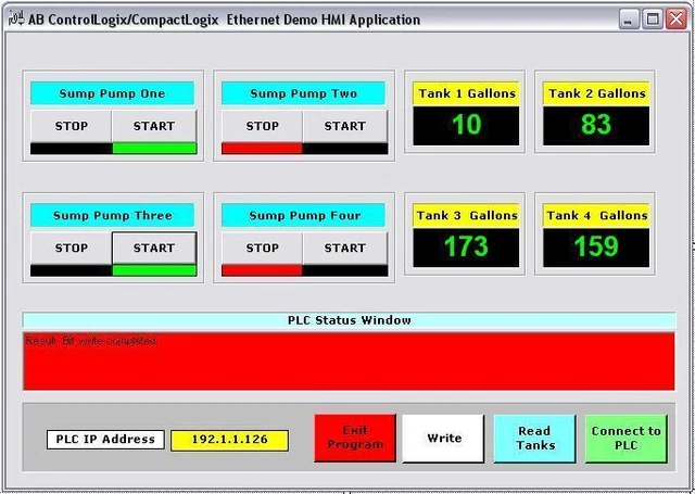ALLEN BRADLEY CONTROLLOGIX CompactLogix HMI Ethernet PLC Visual Studio ...