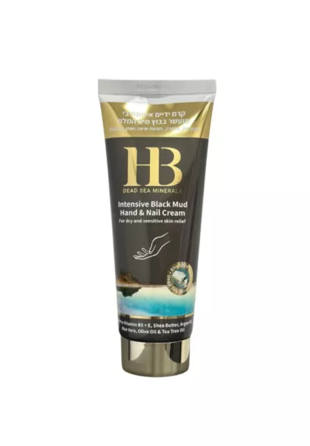 H&B 200 ml Crème mains et ongles enrichie en boue noire de la Mer Morte