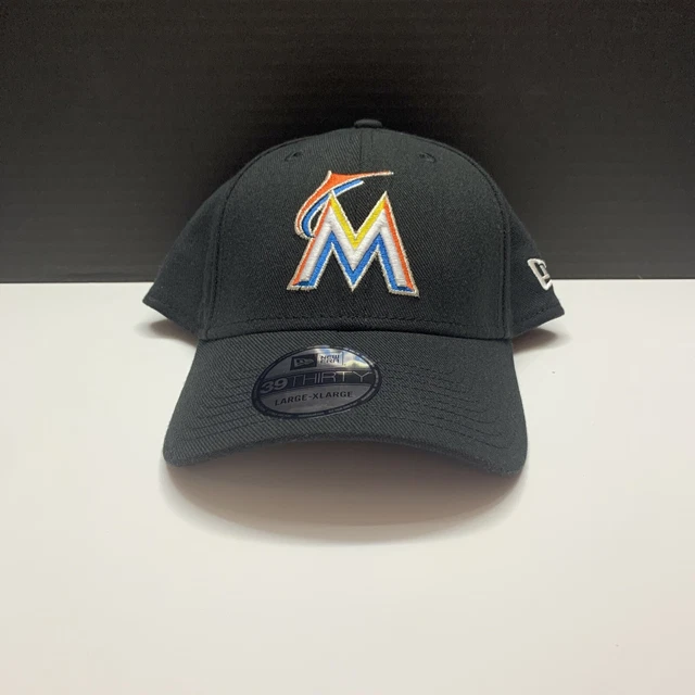 MLB MIAMI MARLINS New Era 39Thirty FLEX FIT Hat ~ Size ~ LARGE-X-LARGE