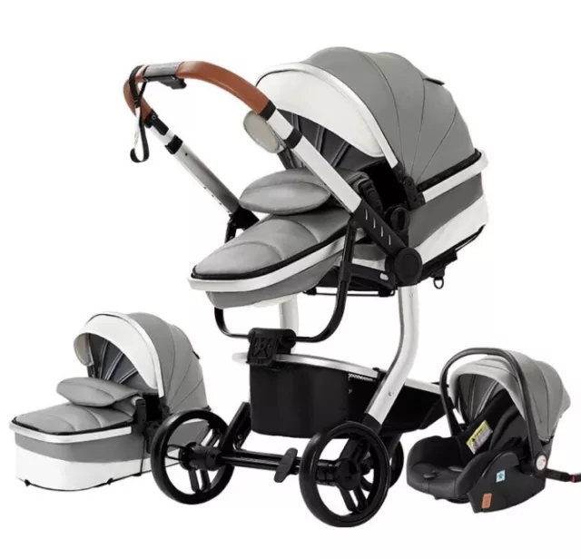 Stylischer Kinderwagen 3-in-1: Stilvoll und Funktional mit Gratis-Zubehörpaket! 3