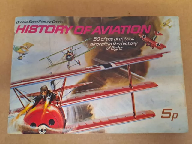 Brooke Bond Picture Cards Book : History of Aviation - Complete