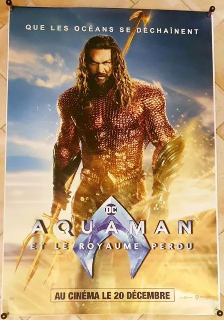 Affiche poster taille abribus 120cm x 176cm Aquaman Et Le Royaume Perdu (Roulée)