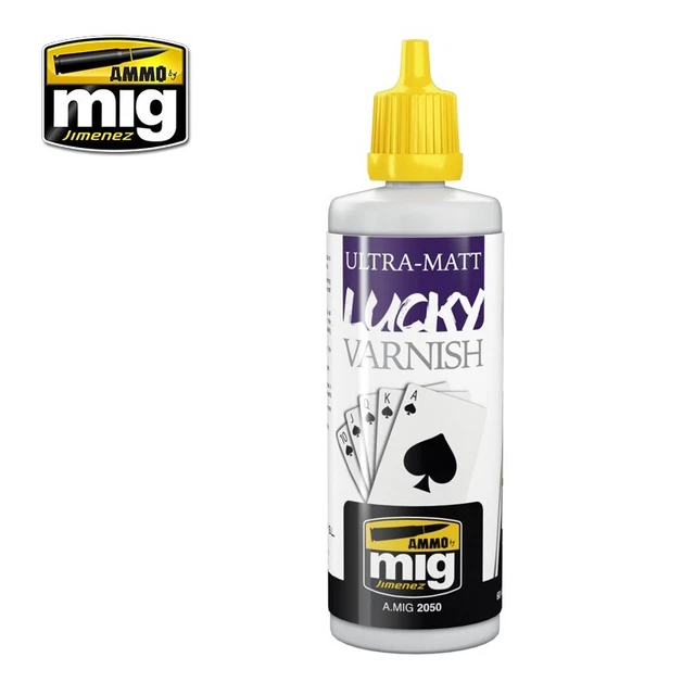 AMMO by MiG Jimenez ULTRA-MATT LUCKY VARNISH 60mL jar - AMIG2050