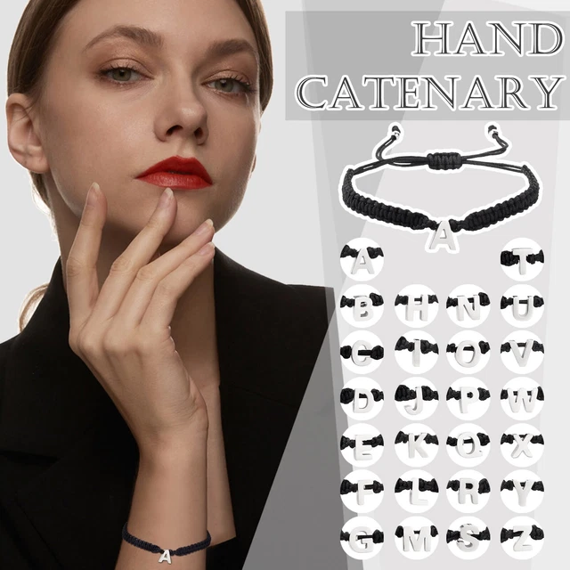 Armband Damen Für Uhren Personalisiertes Armband mit 26 Initialen, Edelstahl,