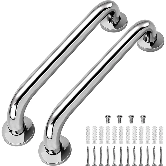 2X Stainless Steel Grab Bar Bathroom Shower Bath Wall Safety Rail Support Handle