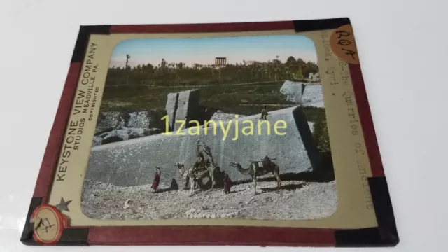 RQA Glass Magic Lantern Slide Photo THE QUARRIES OF ANCIENT SYRIA