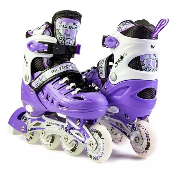 Inline Skates  Adjustable Roller Blades for Boys and Girls, Size Medium 2.5-5 UK